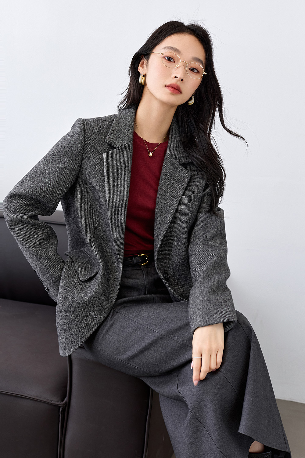 Woolblend Blazer-VIMLYSTORE