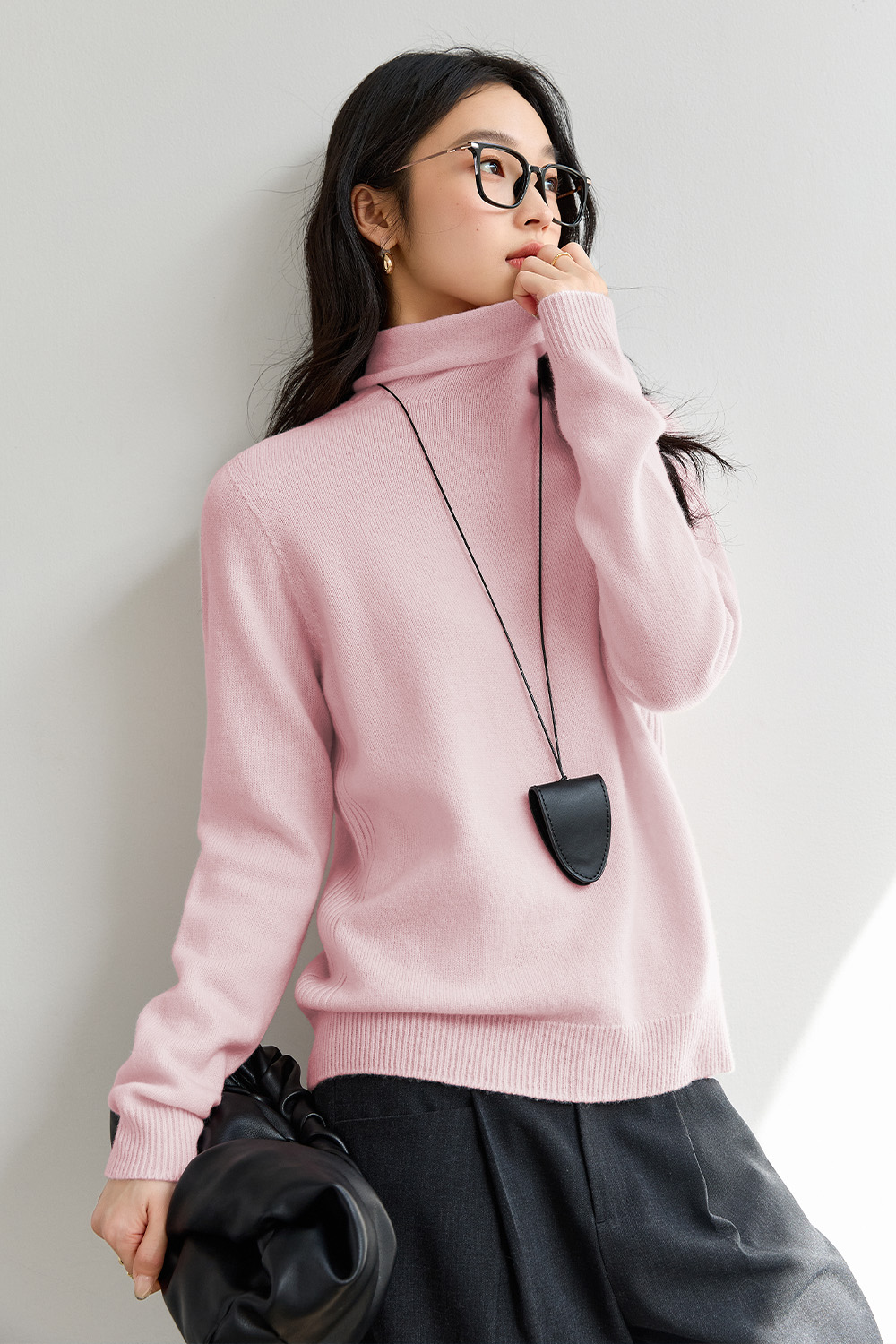 Purewool Simple Knitted Sweater-VIMLYSTORE