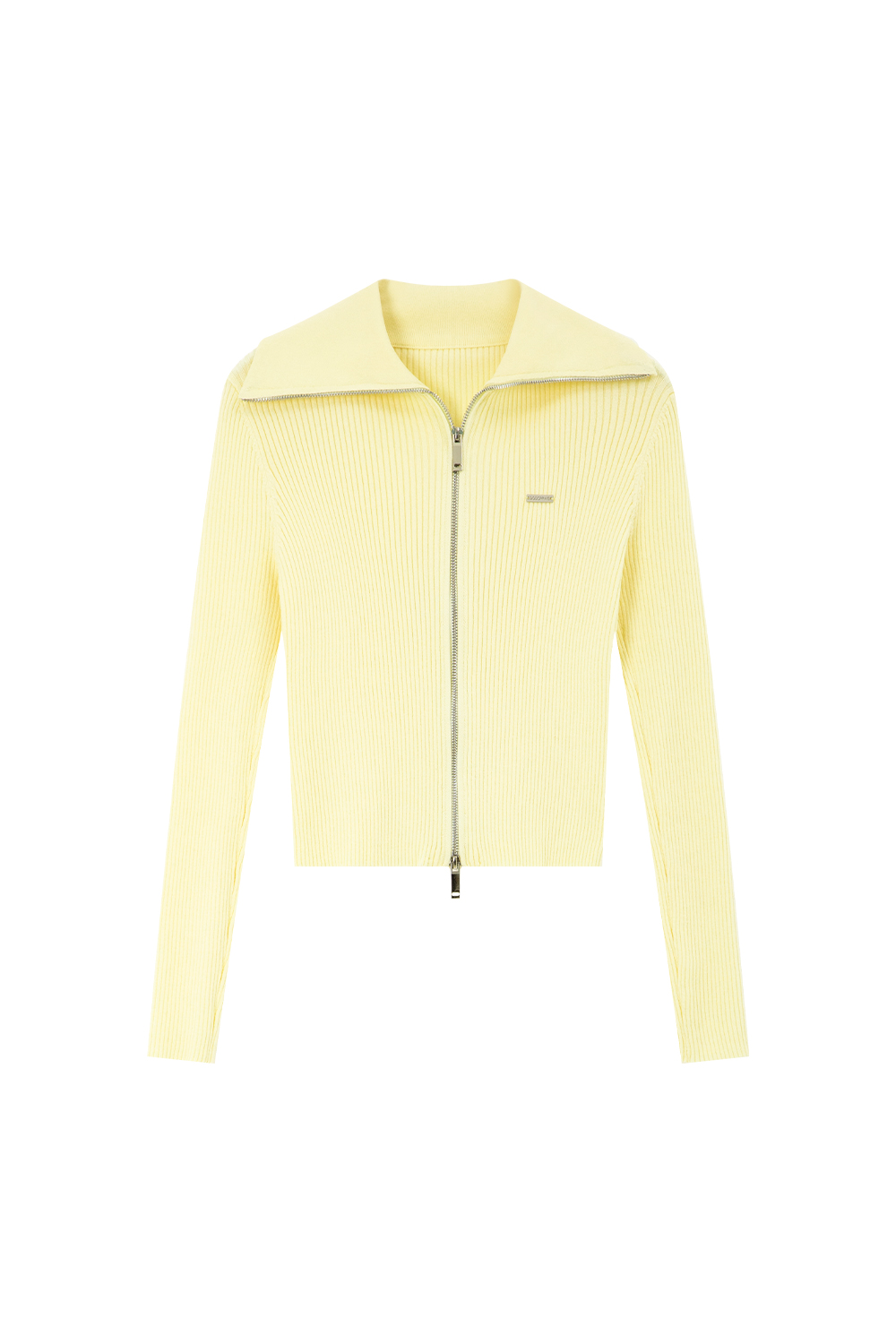 Doubleheaded Zipper Knitted Cardigan-VIMLYSTORE