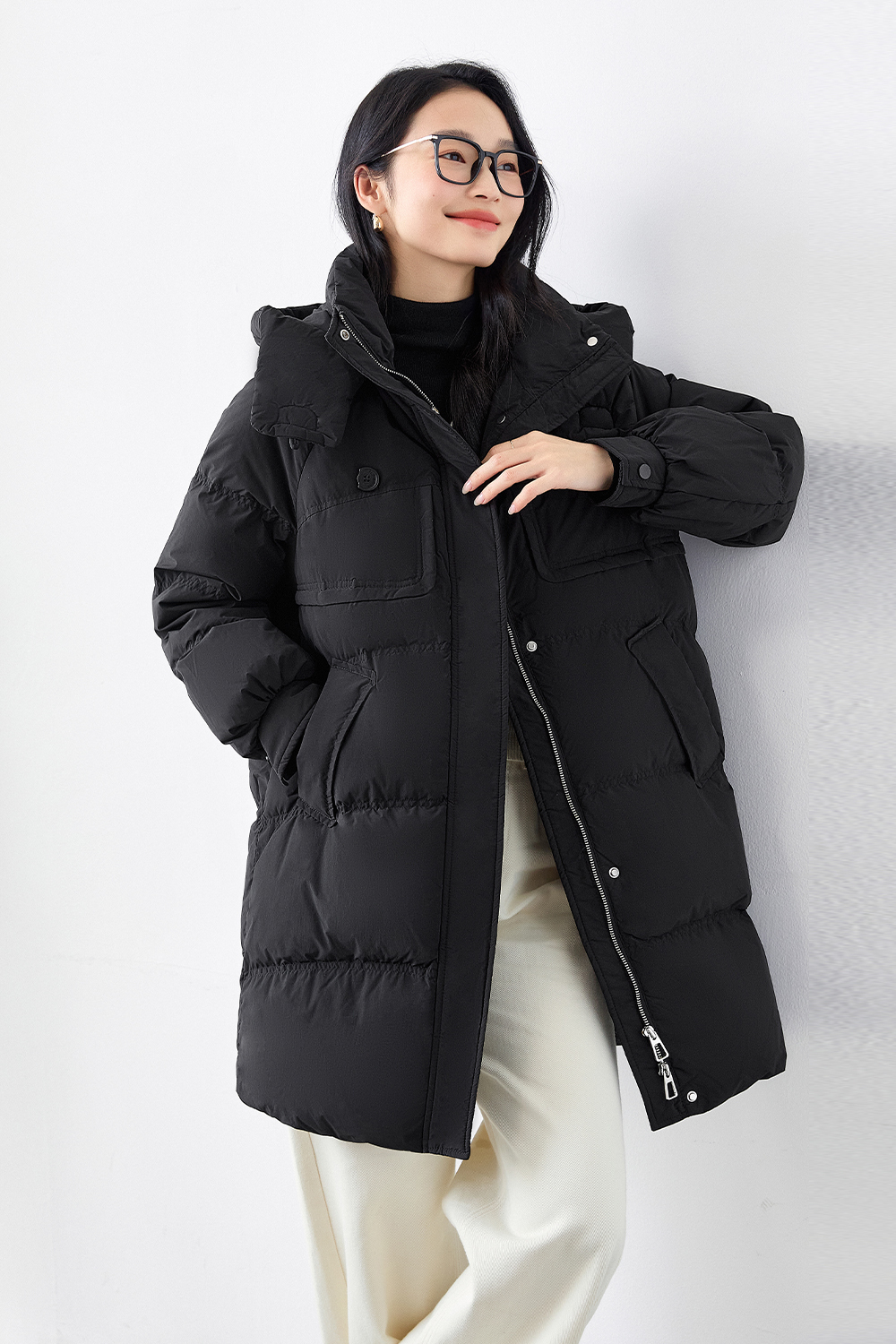 Thick casual down jacket