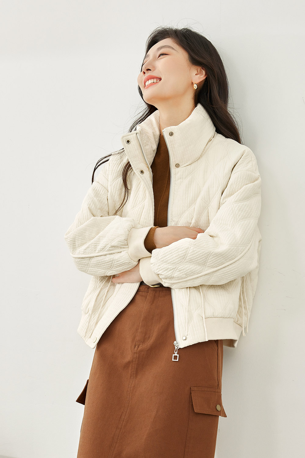 Solid Color Cotton Jacket