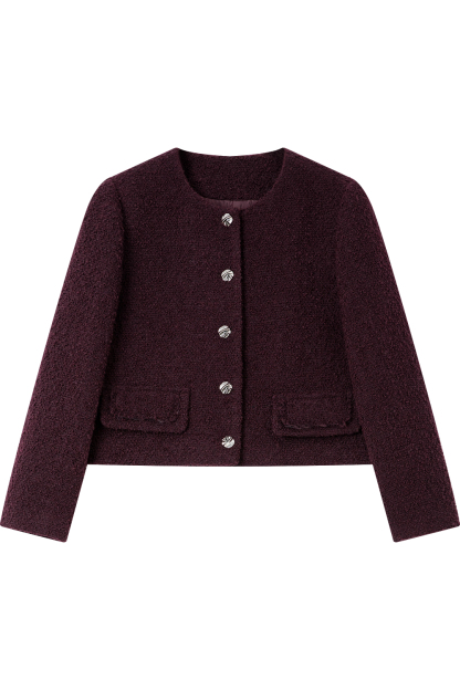 French Elegant Short-length Warm Coat