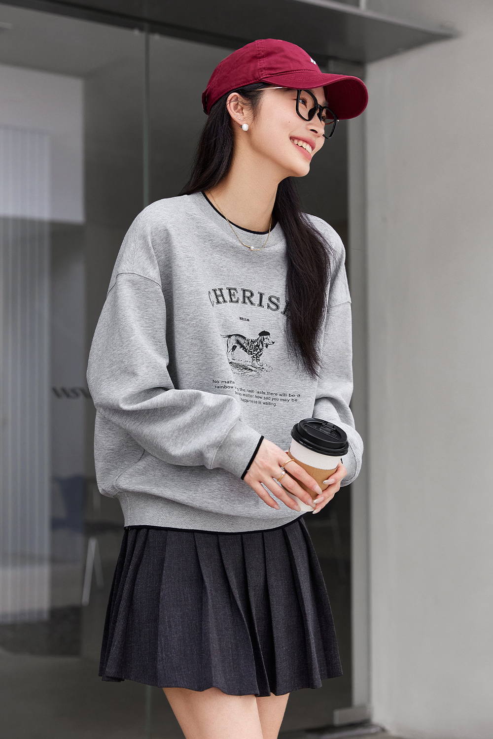 Cotton-spun Dog Printed Sports Shirt