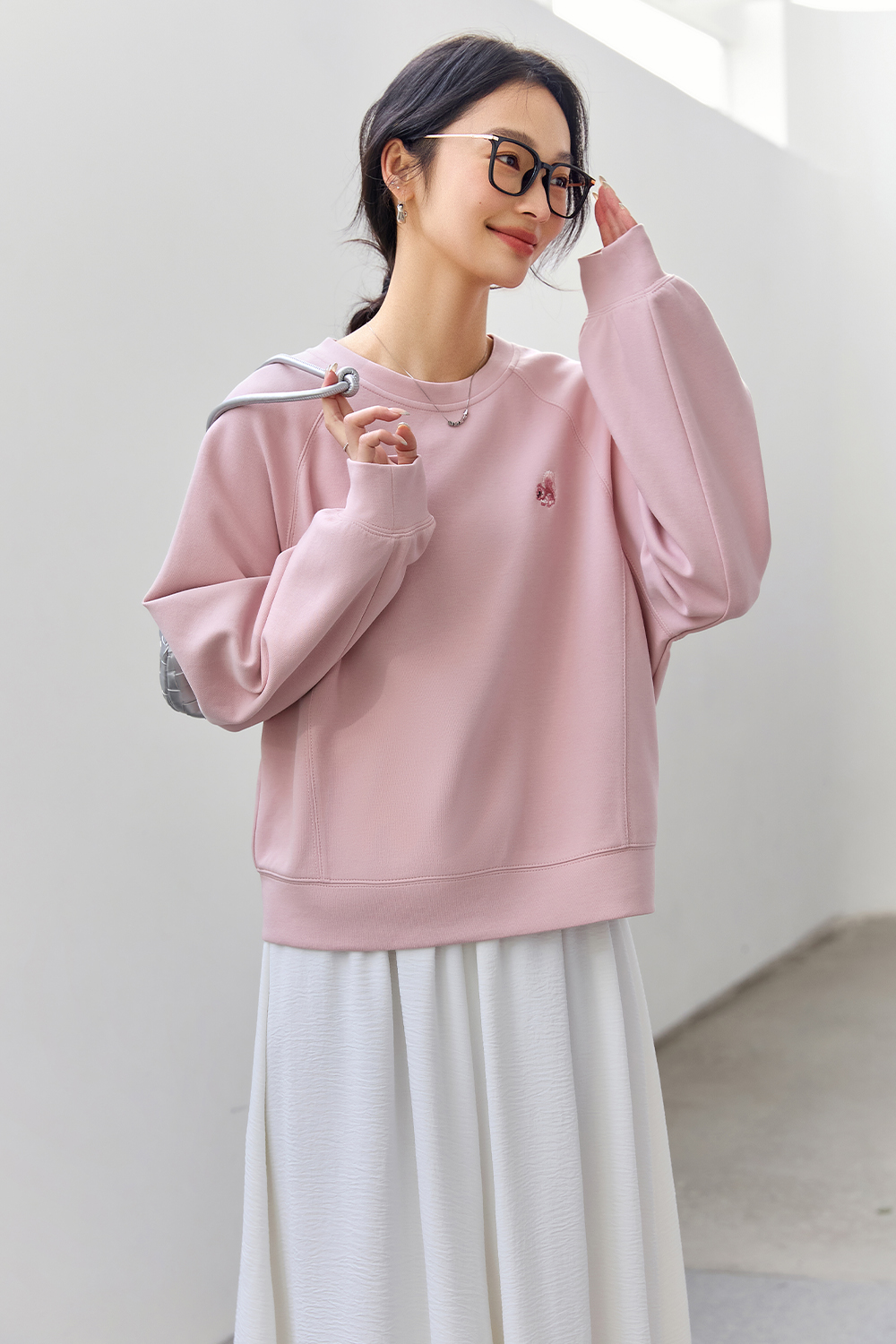 Breathable Texture Sweatshirt-VIMLYSTORE
