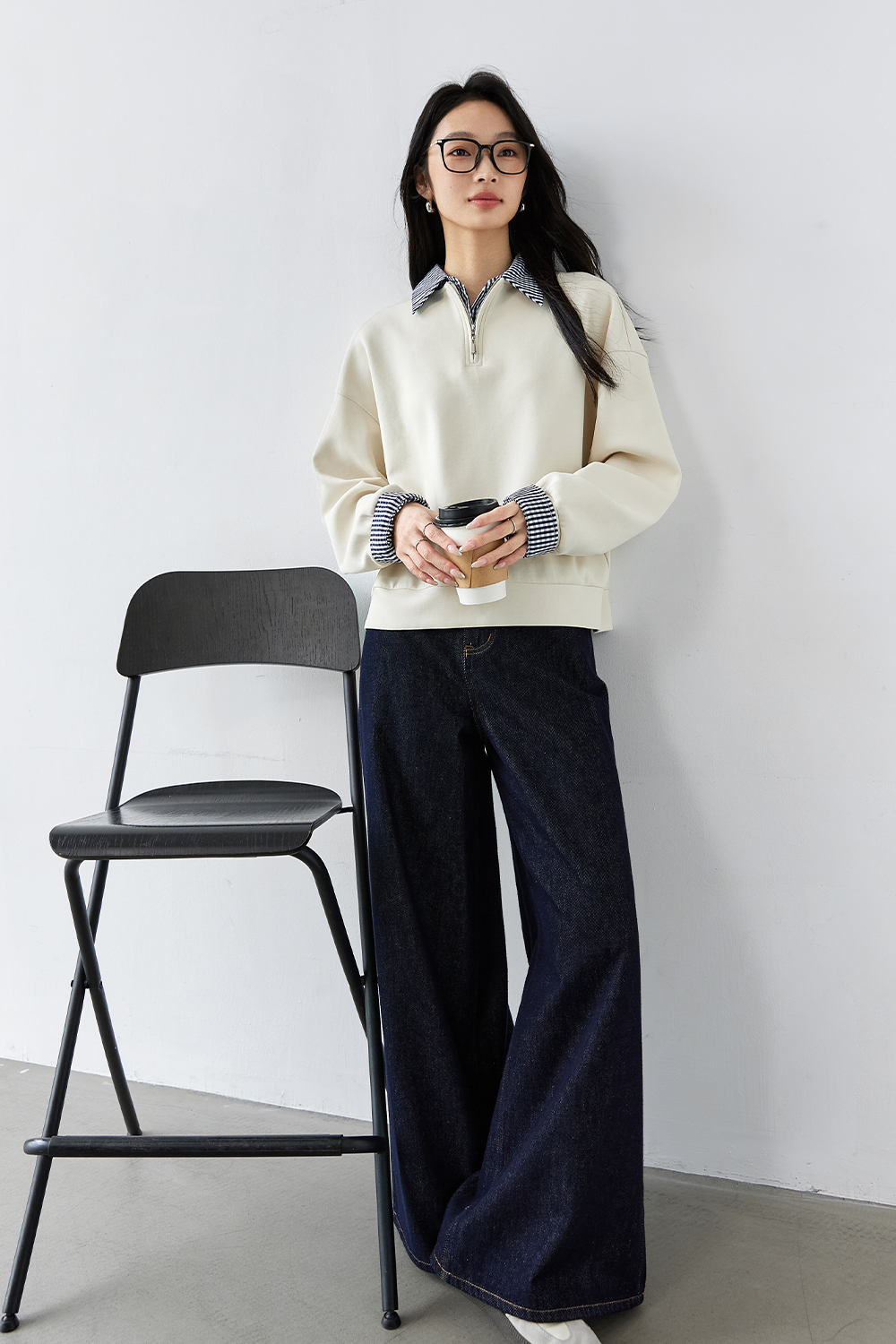 Cotton Two-Piece Sweatshirt-VIMLYSTORE