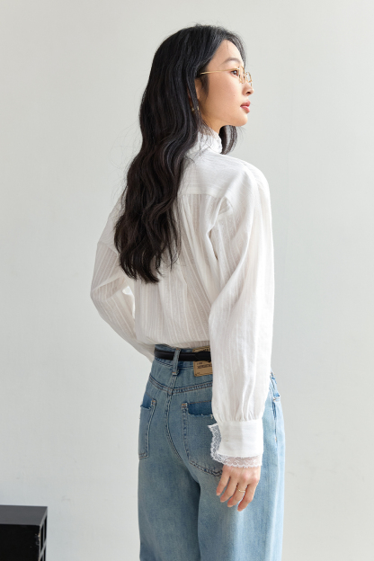 Hollow Lace Shirt