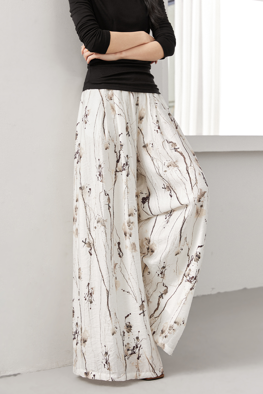 Chinese Style Casual Skirt Pants-VIMLYSTORE