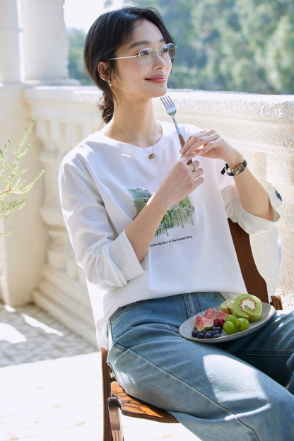 Cityscape Print T-Shirt