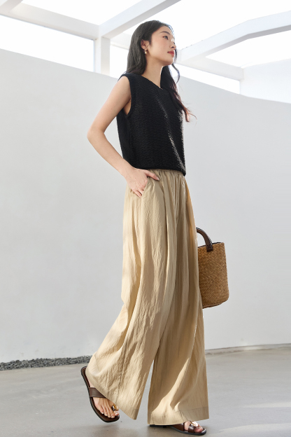 Loose Casual Wide-Leg Pants