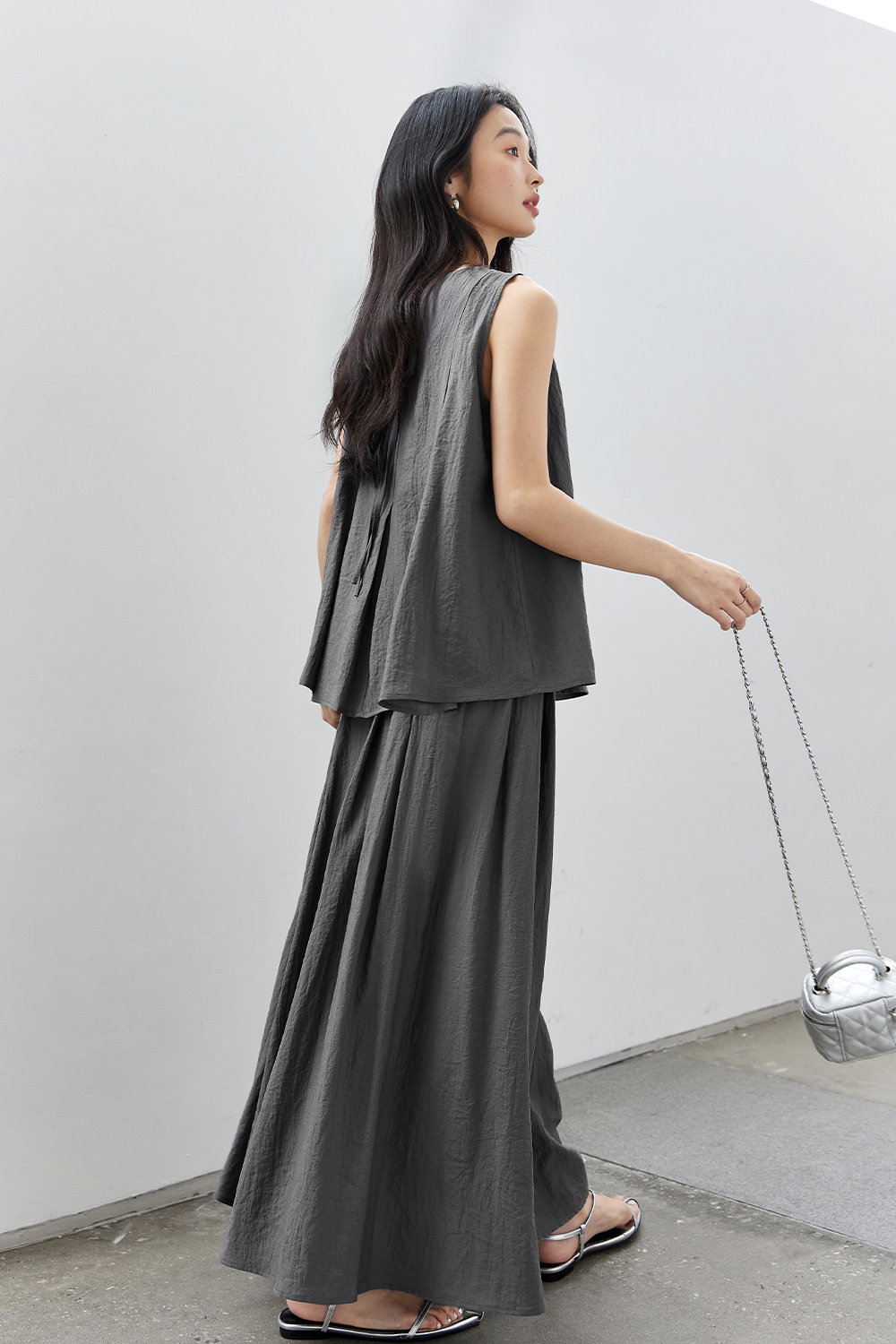 Simple Drape Casual Suit-VIMLYSTORE