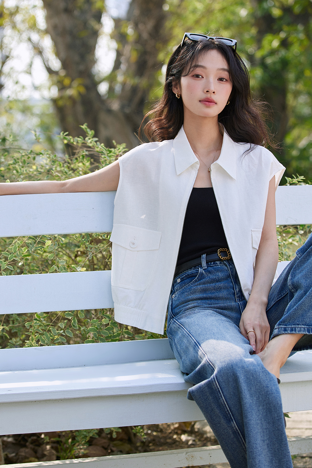 Simple Sleeveless Shirt