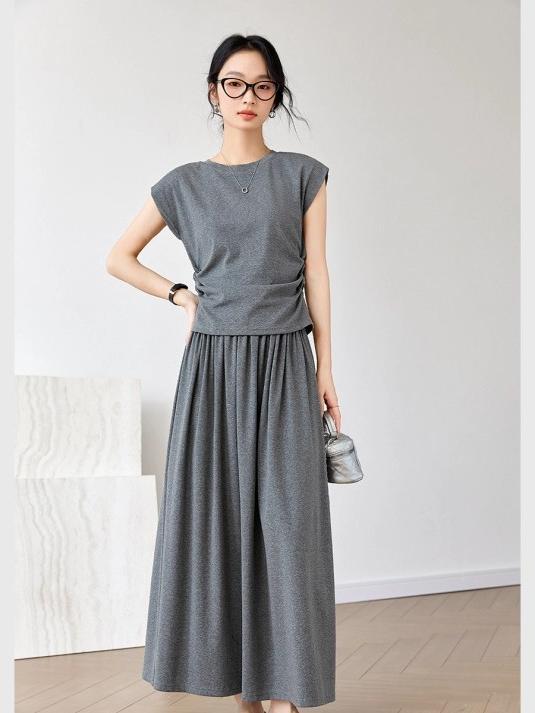 Casual Khmer Grey Suit