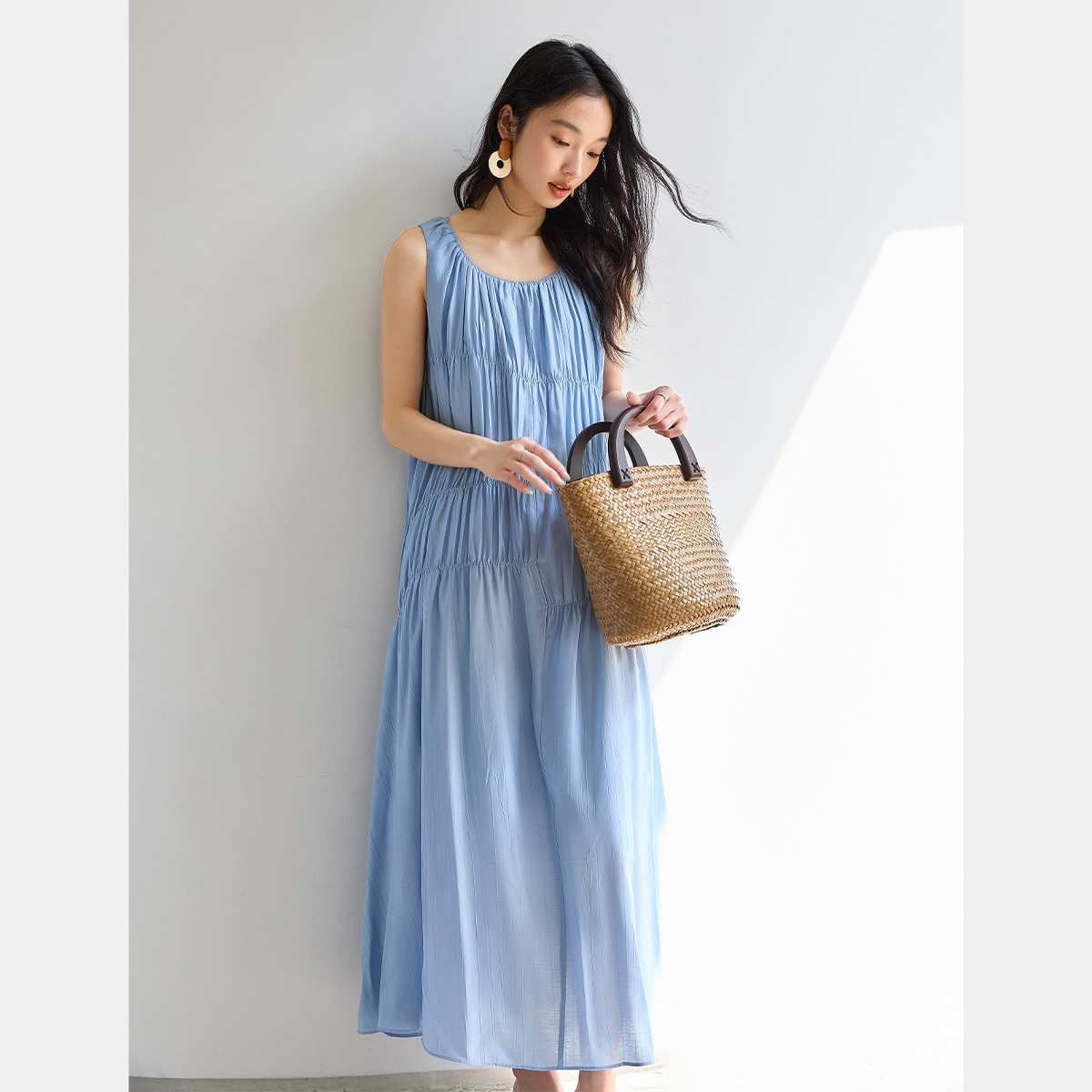 Elegant Pleated Dress