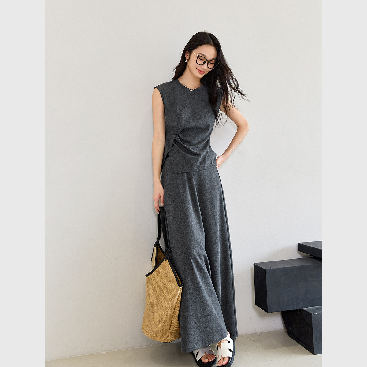 Slit Loose Casual Suit