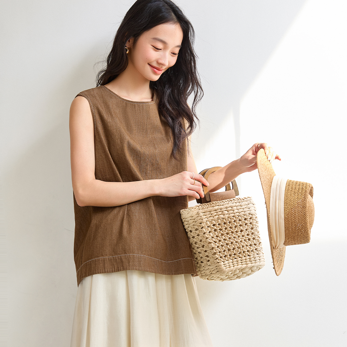 Cross Hollow Design Vest