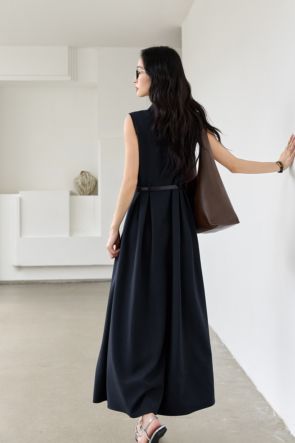Commuting Simple Straight Dress-VIMLYSTORE