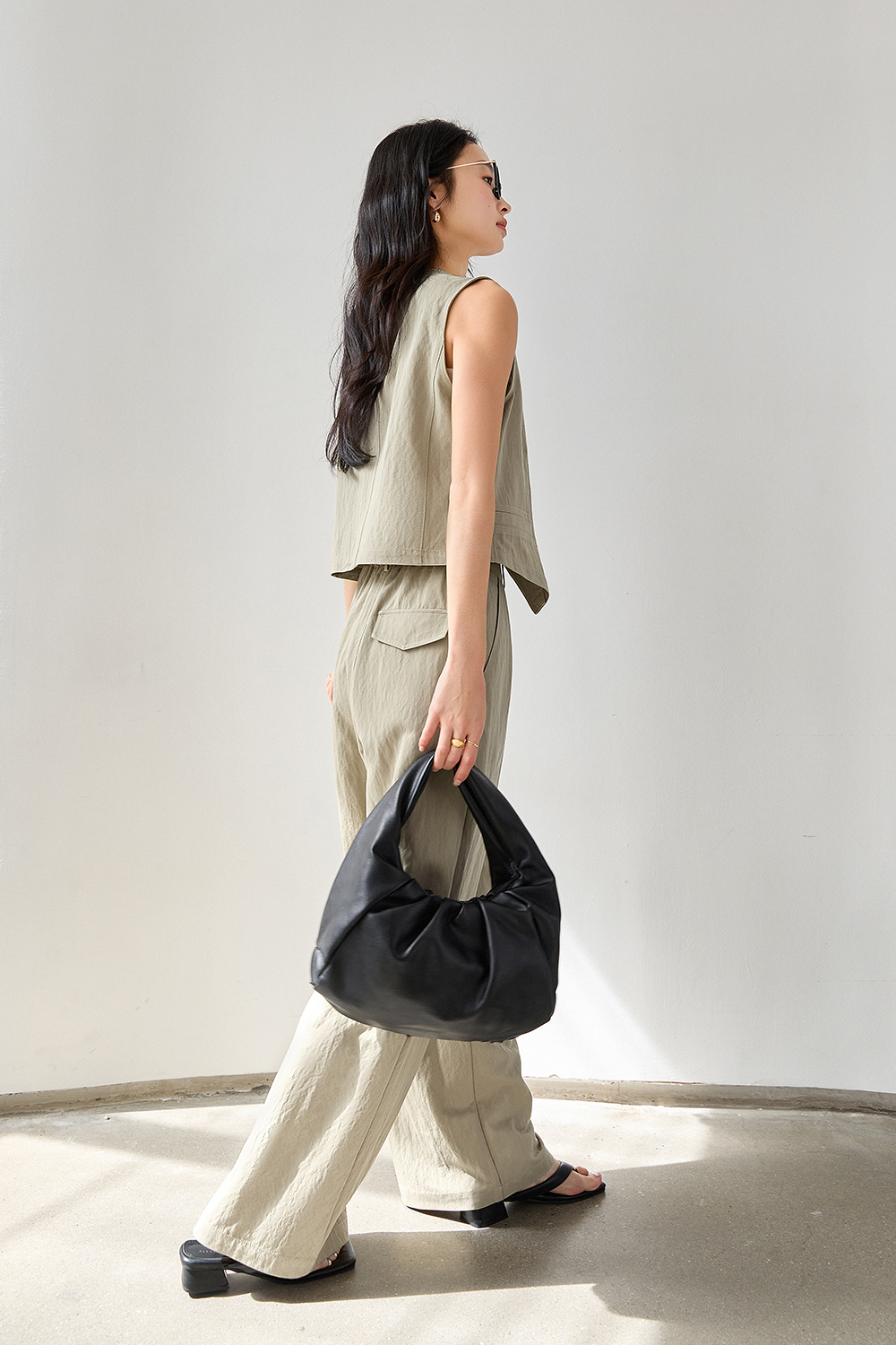 Exposed Stitching Casual Suit