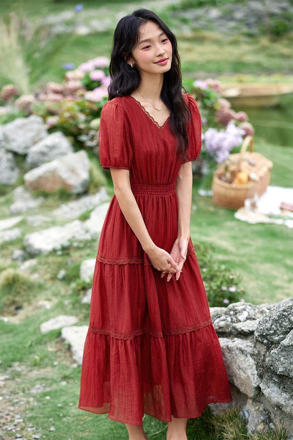 Lyosel V-Neck Dress