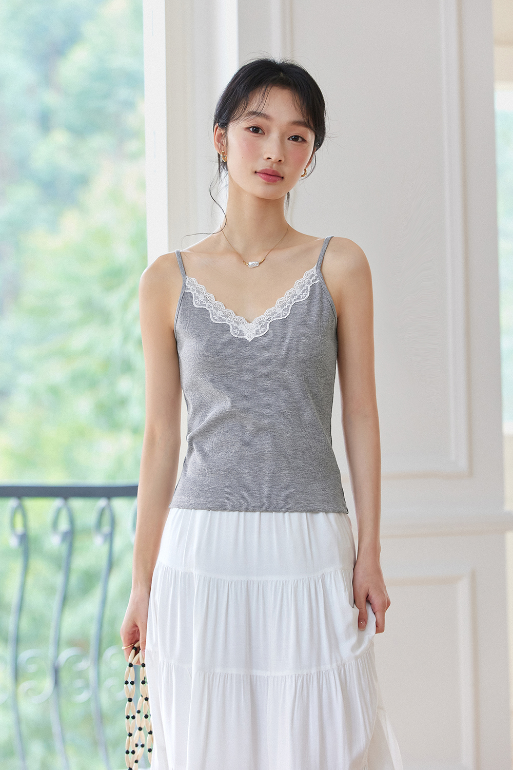 V-Neck Lace Camisole
