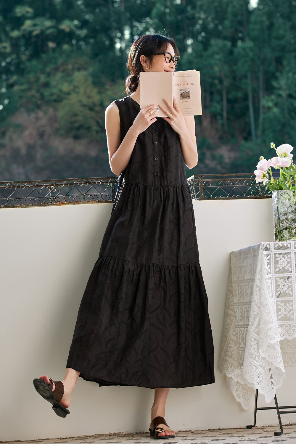 Lyocell Texture Loose Dress