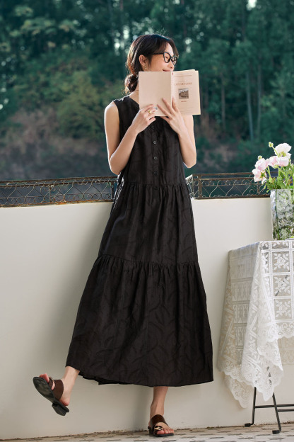 Lyocell Texture Loose Dress