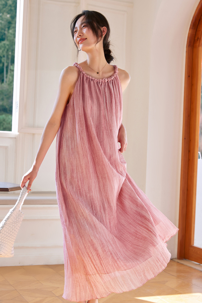 French Halter Strap Dress
