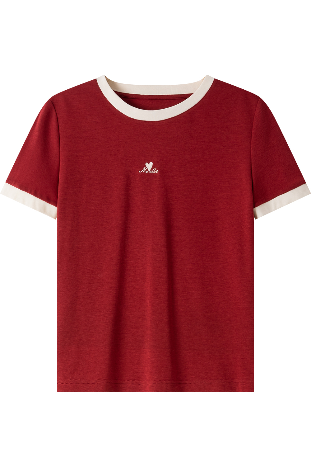 Cotton Blend Straight T-Shirt