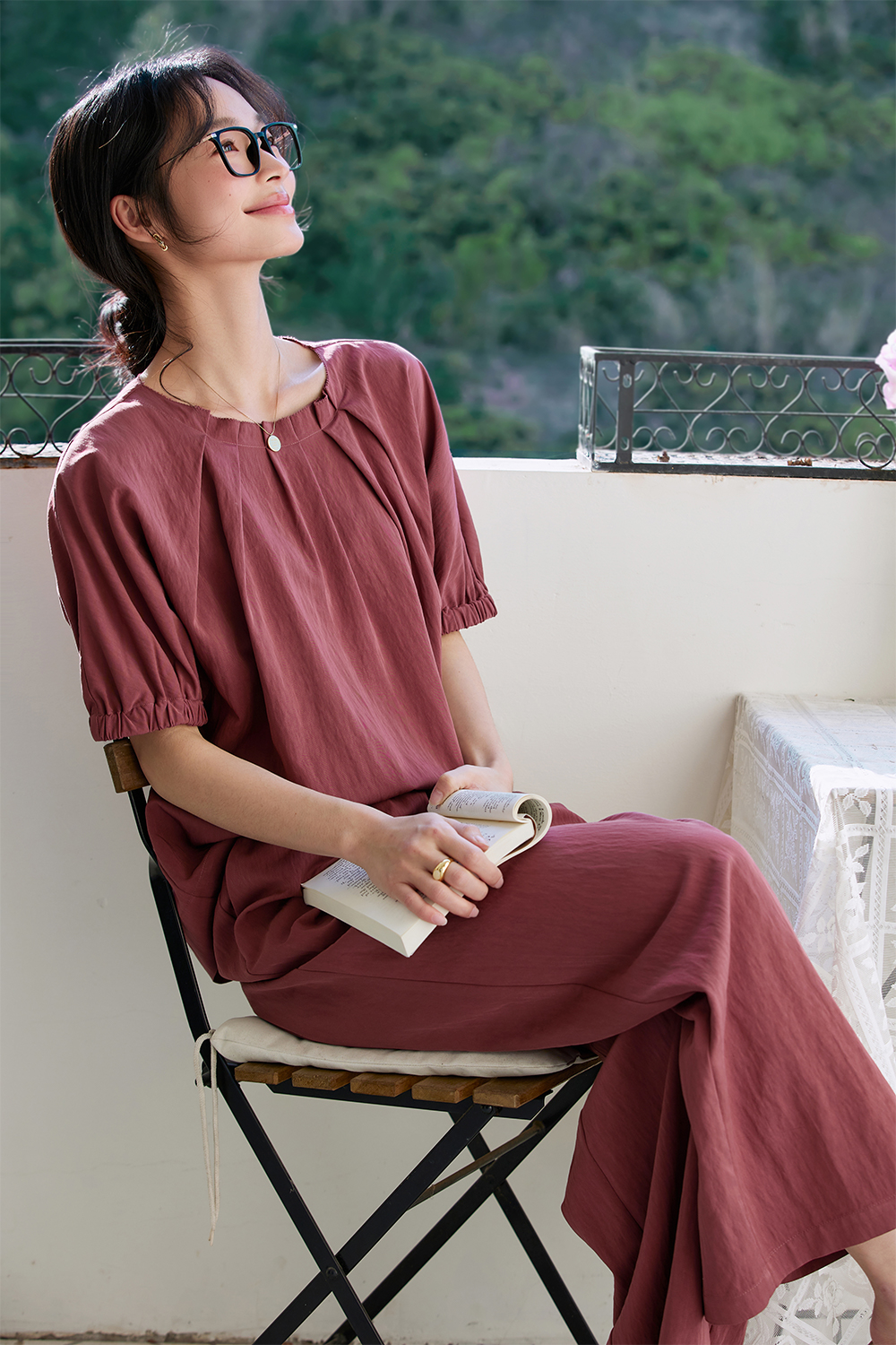 Easy Casual Woven Suit-VIMLYSTORE