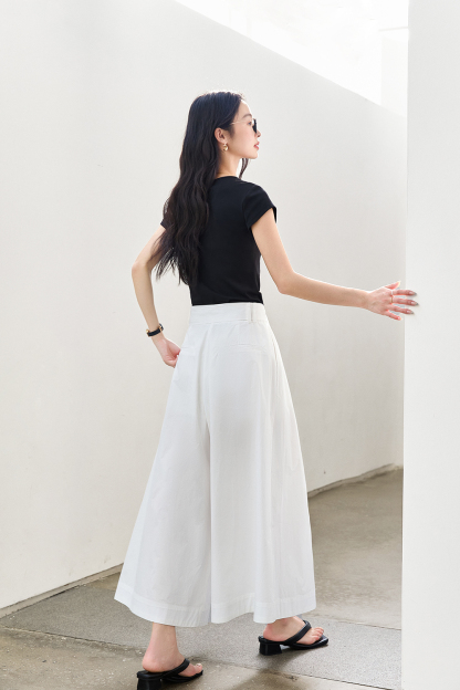 100% Cotton Loose Skirt Pants