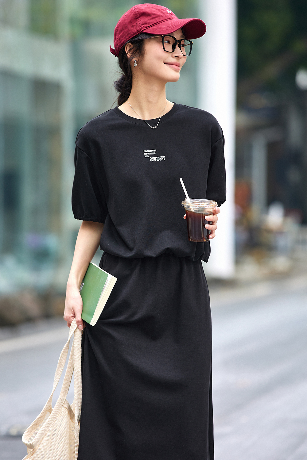Casual Printed Knit Suit
