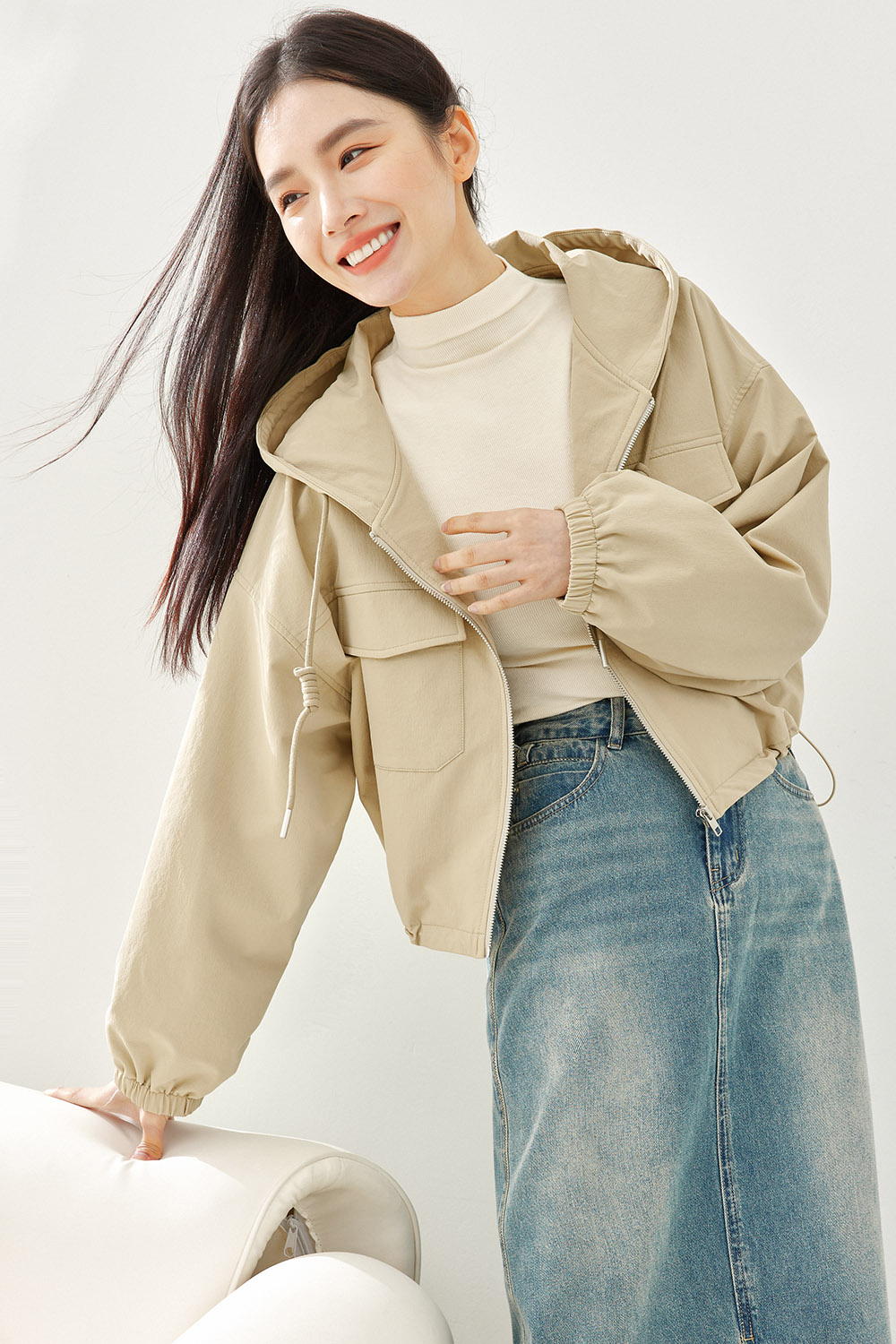 Short Workwear-Style Jacket