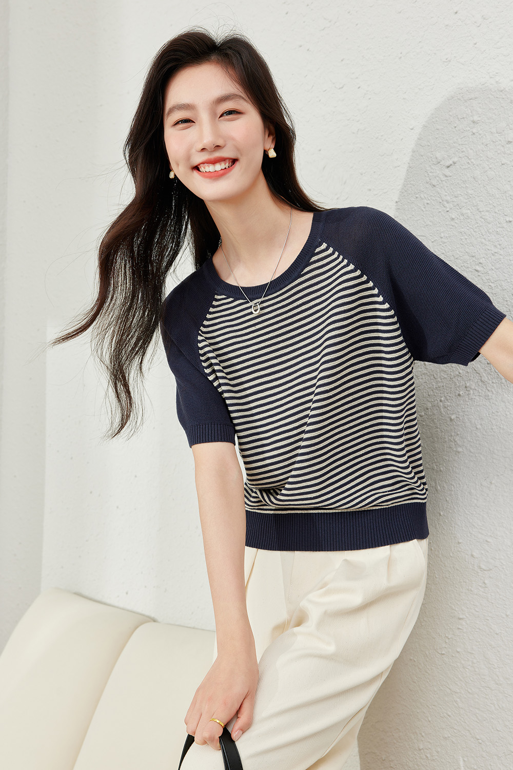 Striped Contrast Sweater