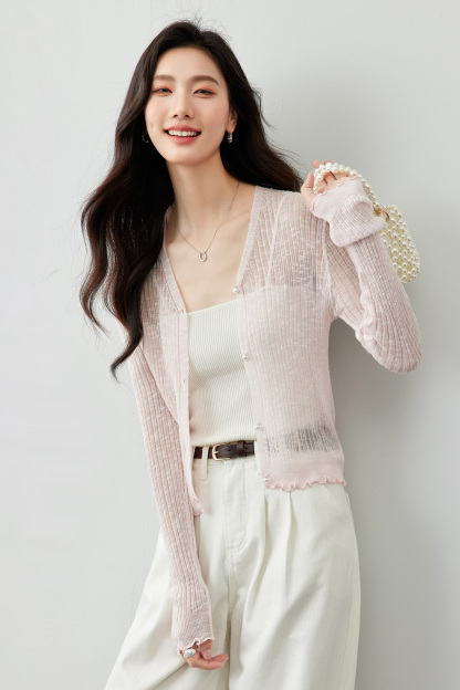 Thin Breathable Knitted Cardigan