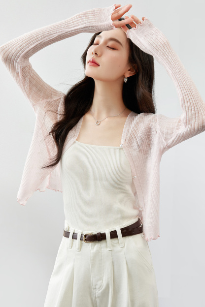 Thin Breathable Knitted Cardigan