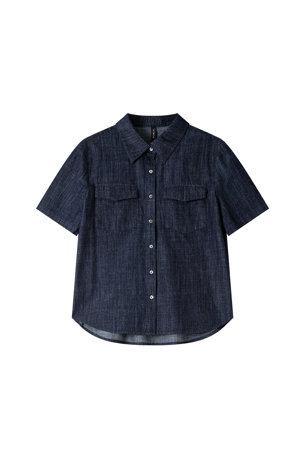 Office-Chic Denim Shacket & A-Line Skirt Set-VIMLYSTORE