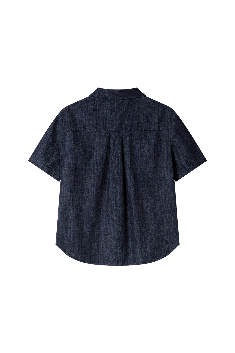 Office-Chic Denim Shacket & A-Line Skirt Set-VIMLYSTORE