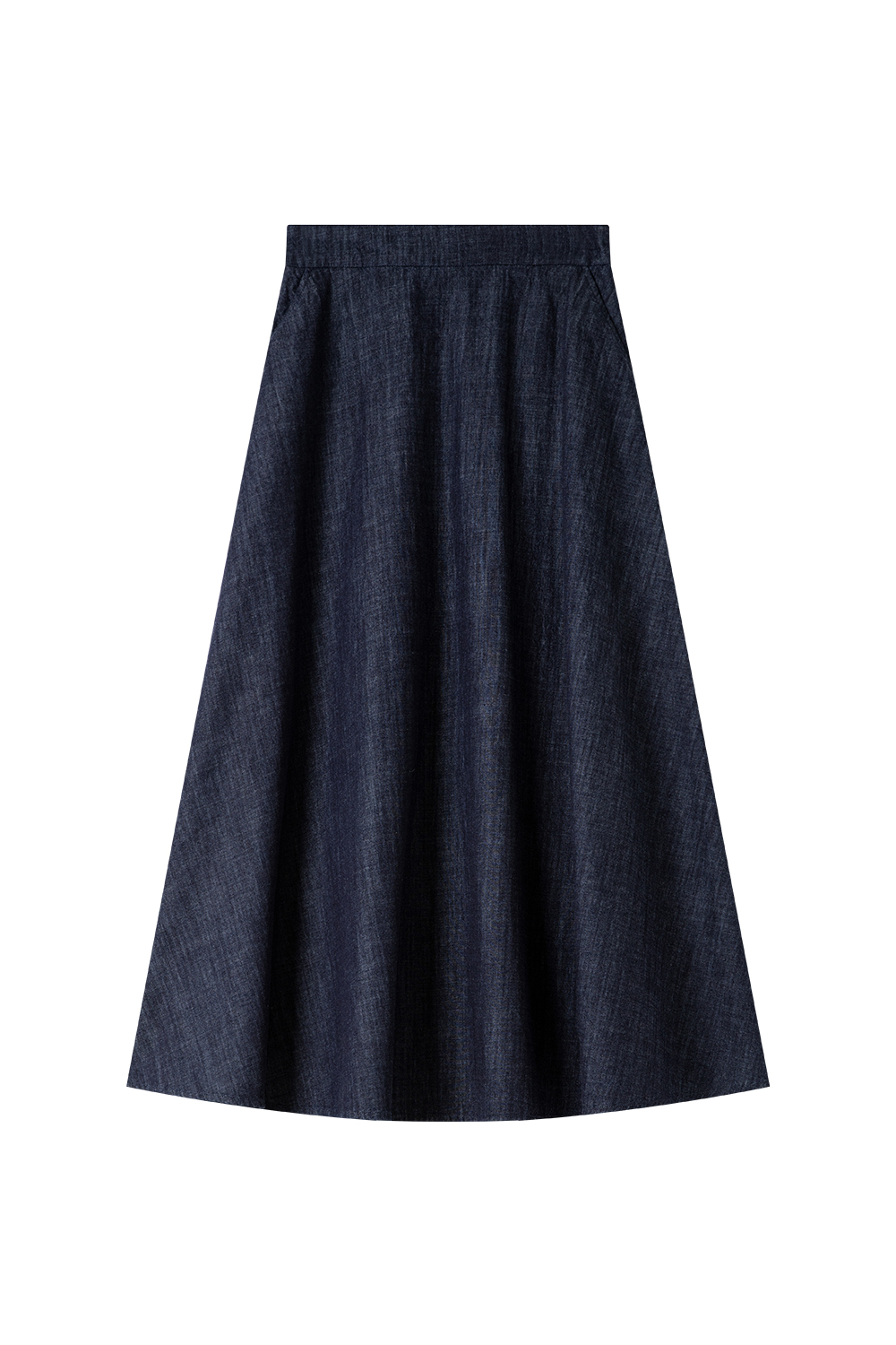 Office-Chic Denim Shacket & A-Line Skirt Set-VIMLYSTORE