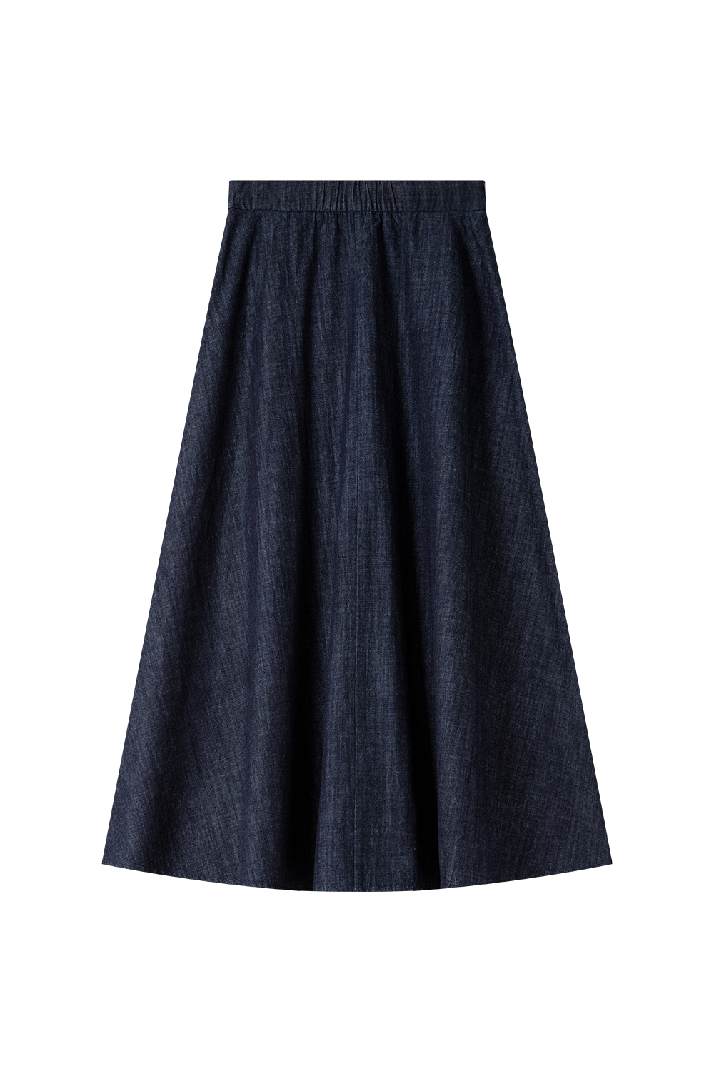 Office-Chic Denim Shacket & A-Line Skirt Set-VIMLYSTORE