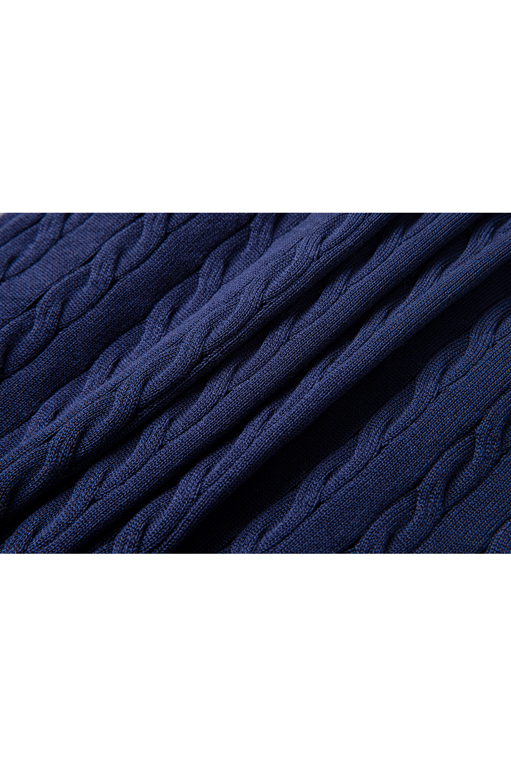 Color-Pop Cable Knit with Notch Collar-VIMLYSTORE