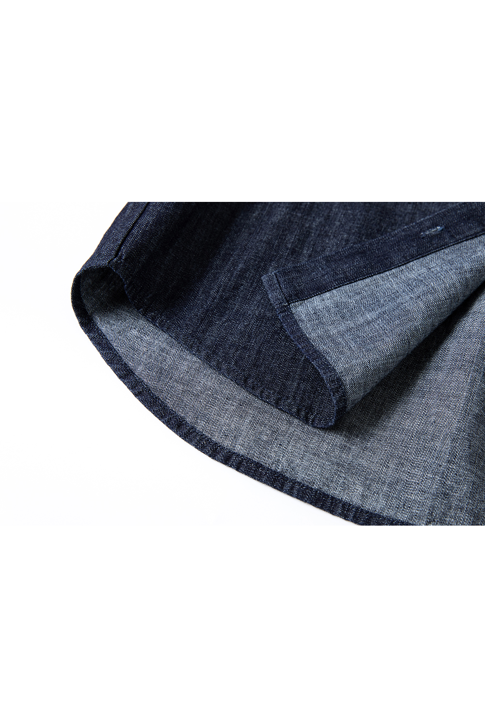 Office-Chic Denim Shacket & A-Line Skirt Set-VIMLYSTORE