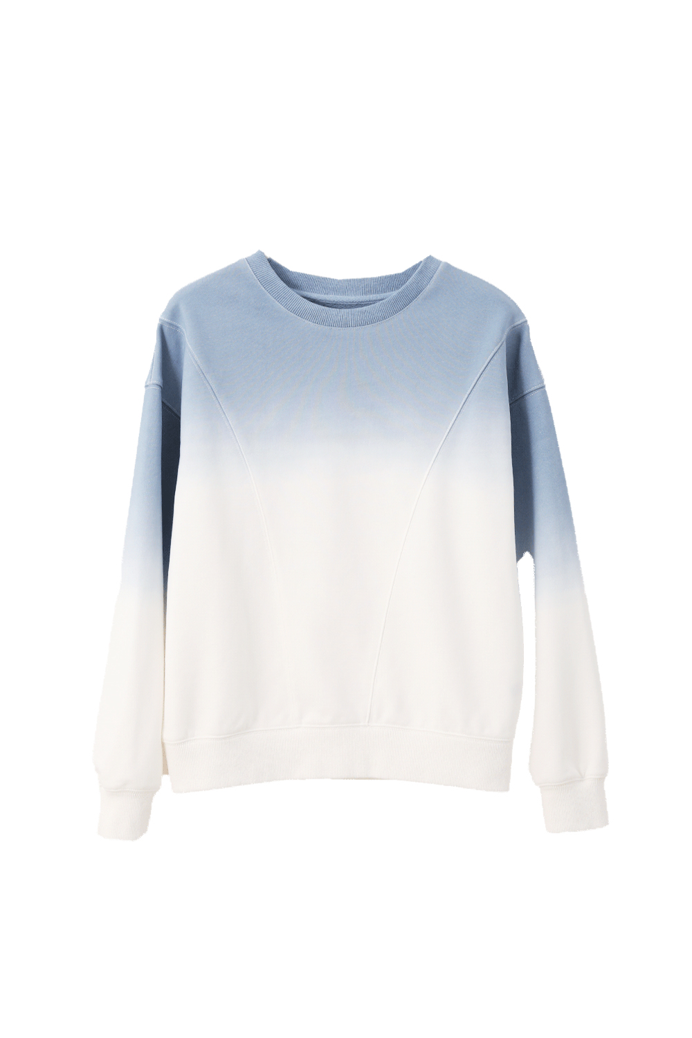 Gradient Round Neck Hoodie-VIMLYSTORE