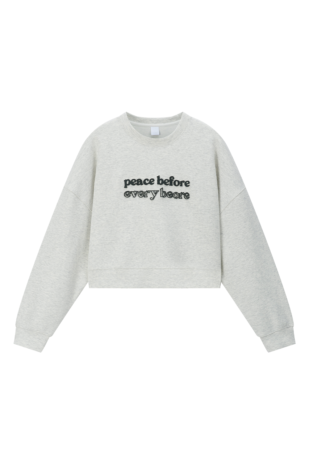 3D letter embroidered sweatshirt