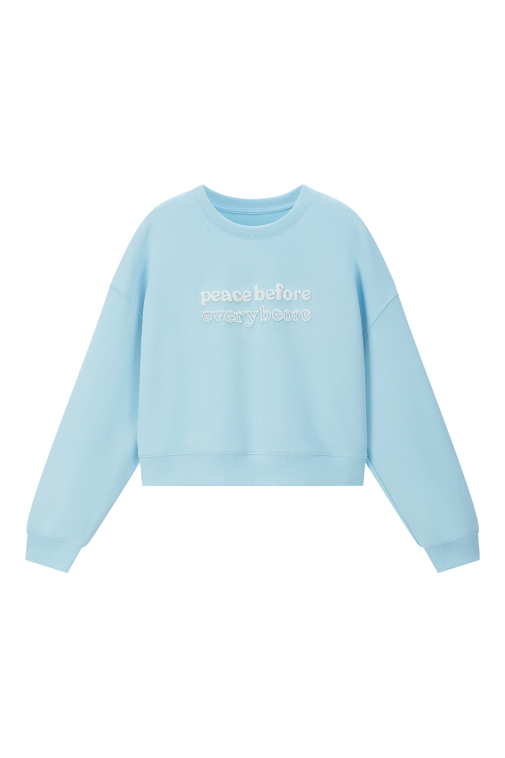 3D letter embroidered sweatshirt