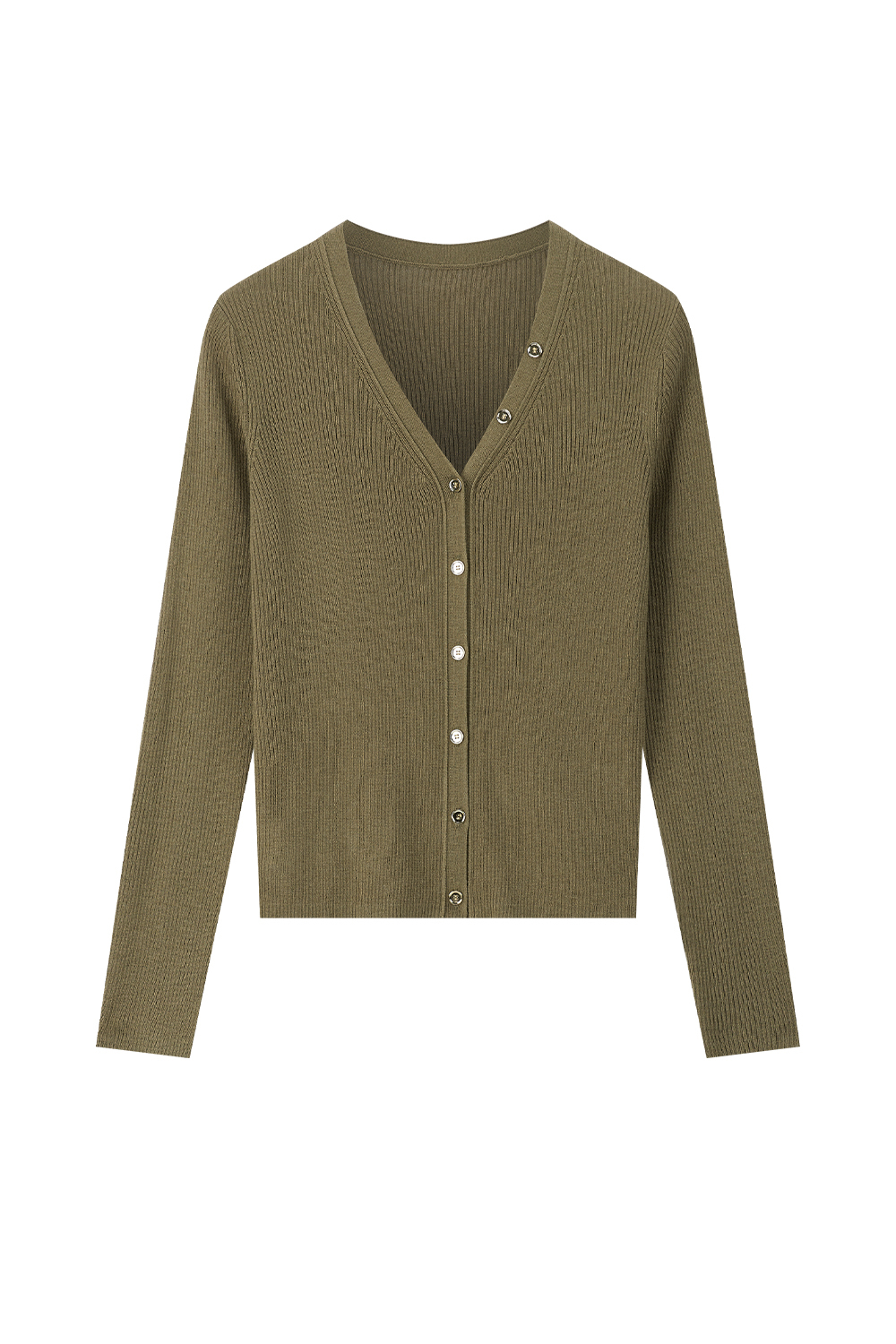 V-Neck Knit Cardigan