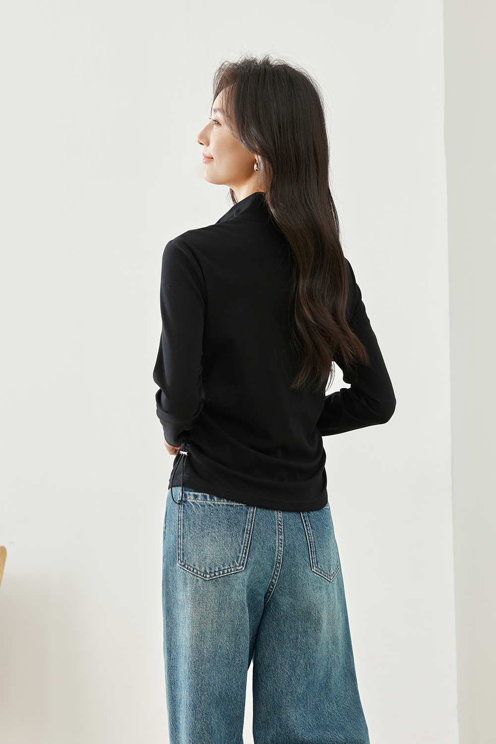 Casual Half-Zip T-Shirt