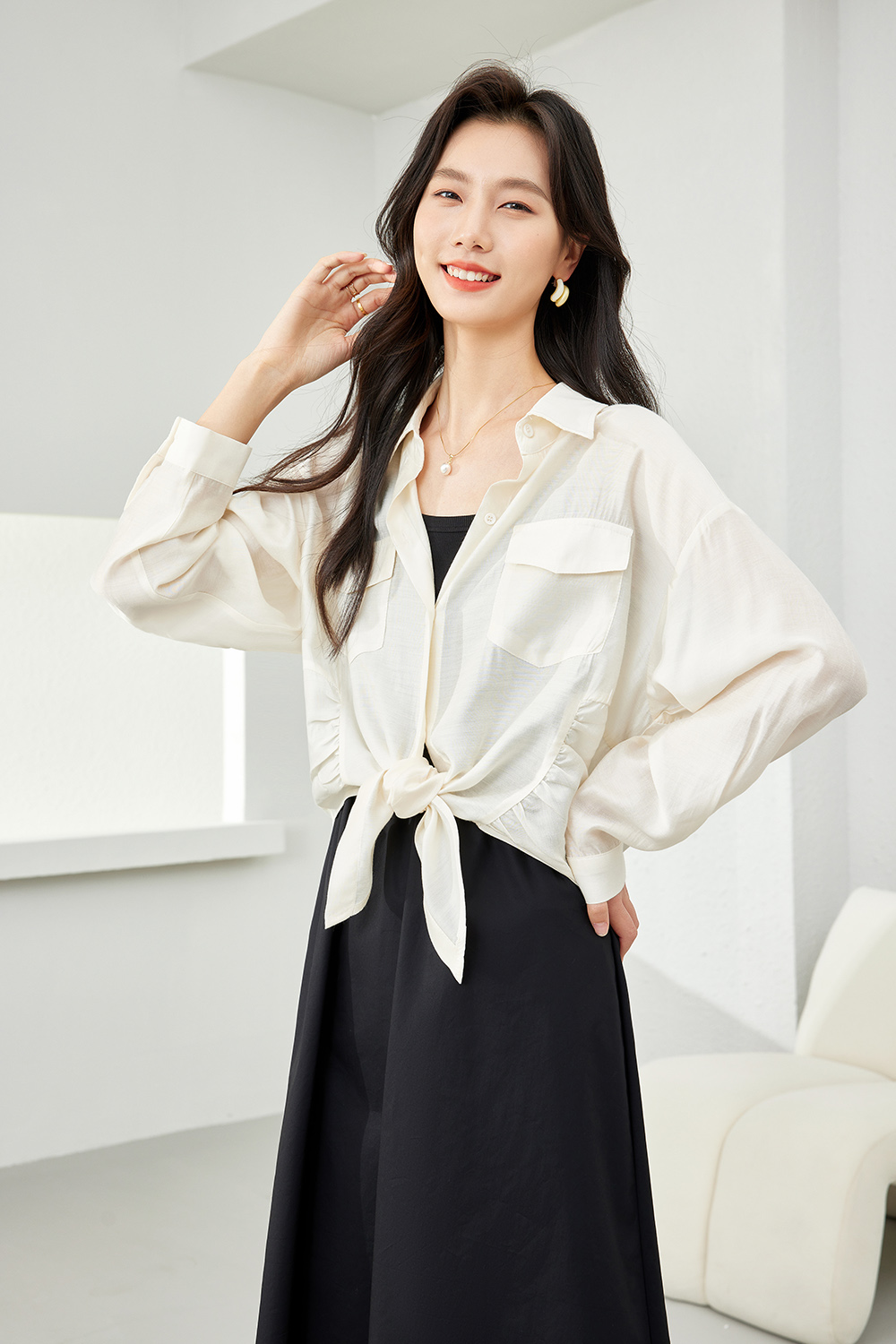Tie-Hem Shirt