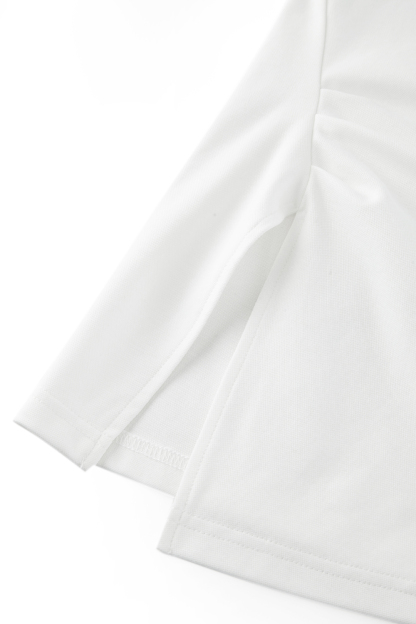 Waist Cinched Split Hem  T-Shirt