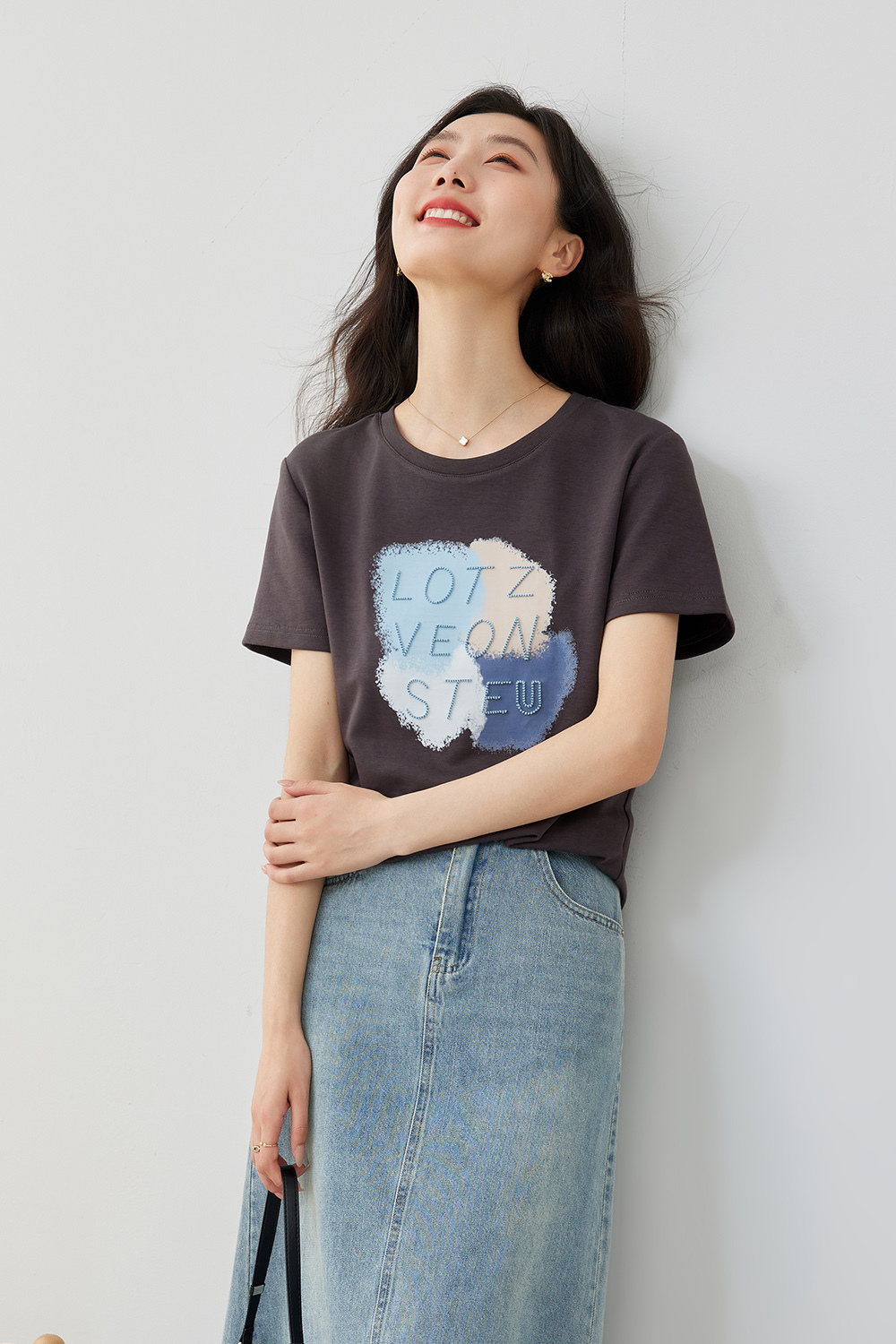 Small Fresh Printed T-Shirt-VIMLYSTORE