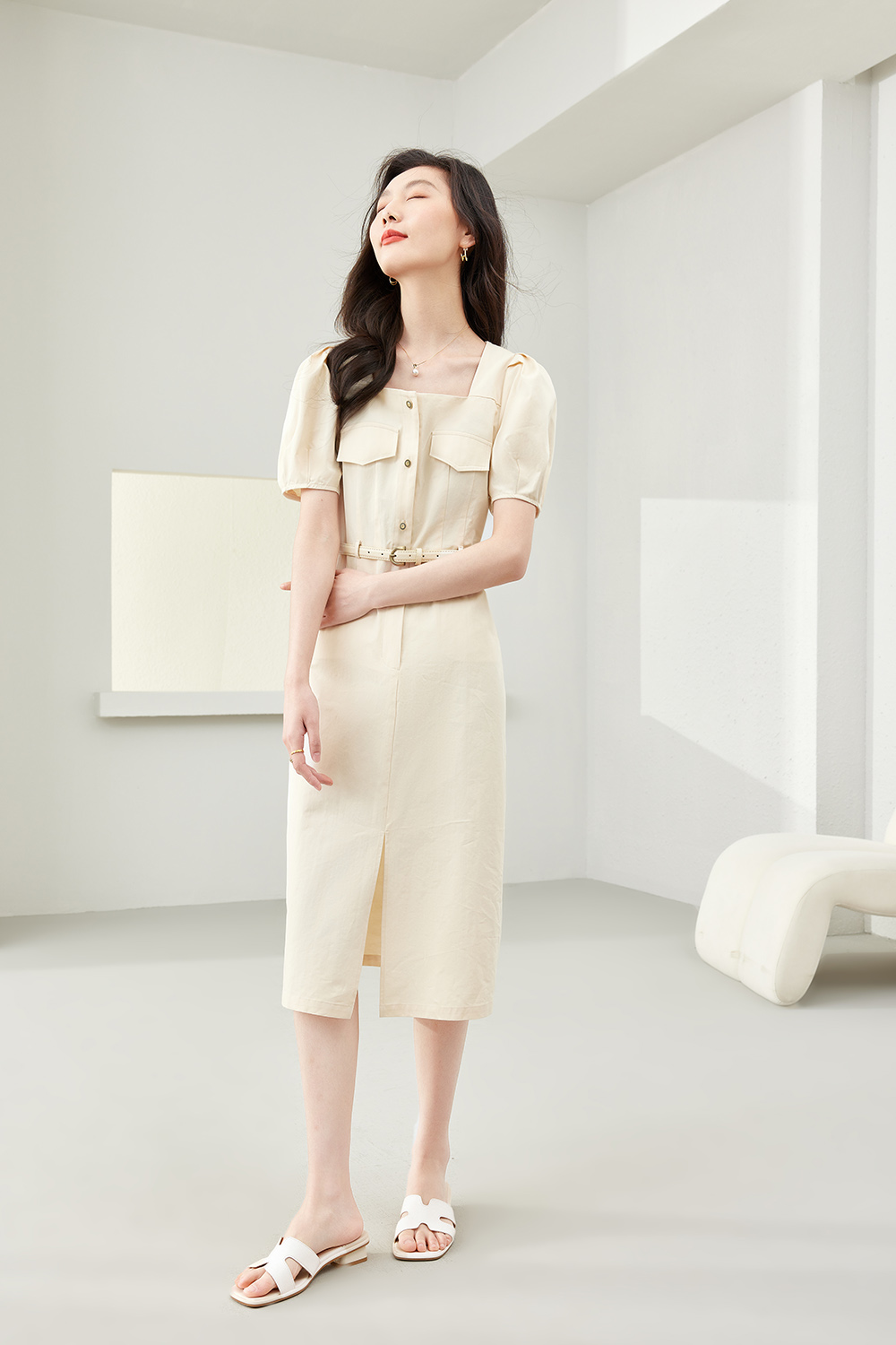 Small Fresh Waisted A-Line Skirt-VIMLYSTORE