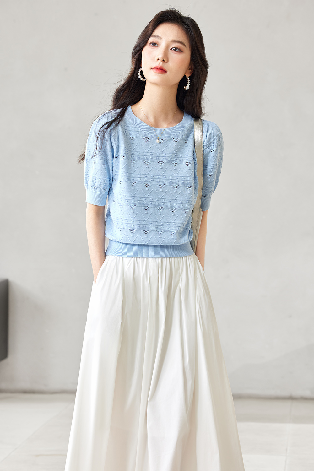 Sunshine Cotton Crew Neck Sweater